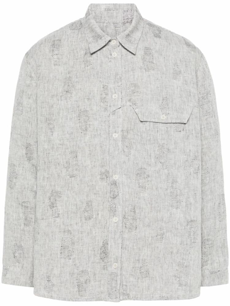 Henrik Vibskov Post linen shirt - Grey Cover