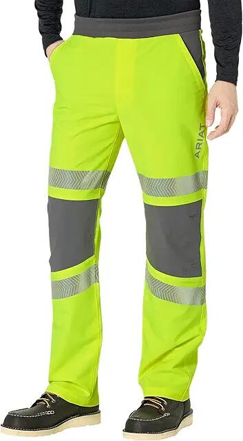 Ariat Rebar DuraStretch Pull-On Straight Pants (Hi-Vis Yellow) Men's Clothing Cover