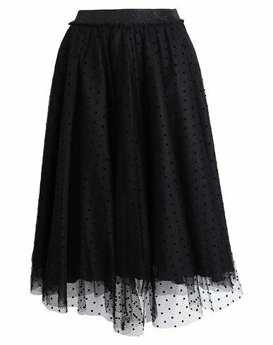 Soallure Woman Midi skirt Black Polyamide Cover