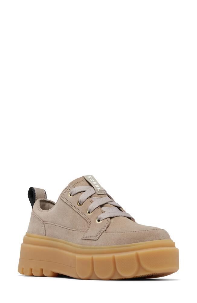 SOREL Caribou X Waterproof Platform Sneaker in Omega Taupe/Sea Salt Cover