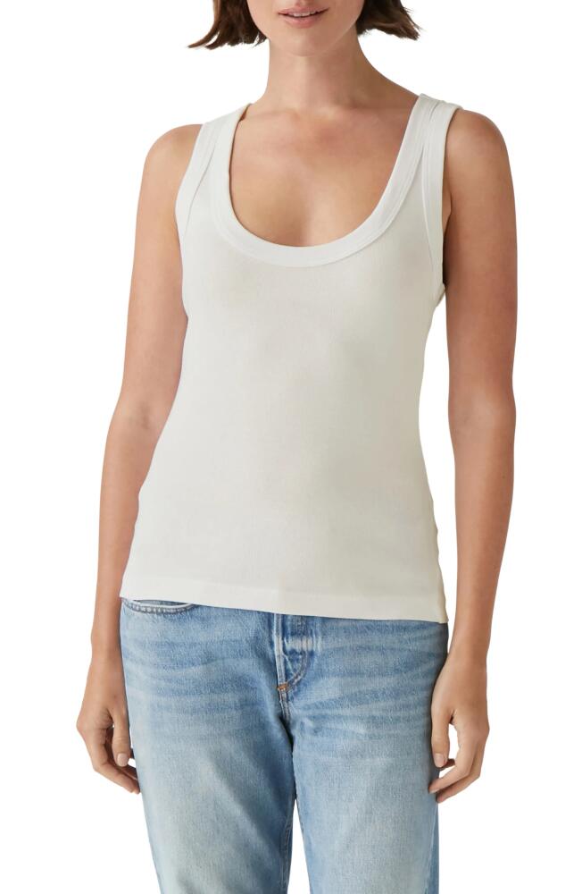 Michael Stars Nelly Cotton Tank in Chalk Cover