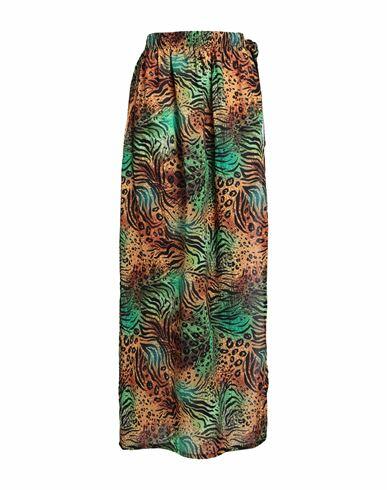 4giveness Woman Sarong Green Cotton, Elastane Cover