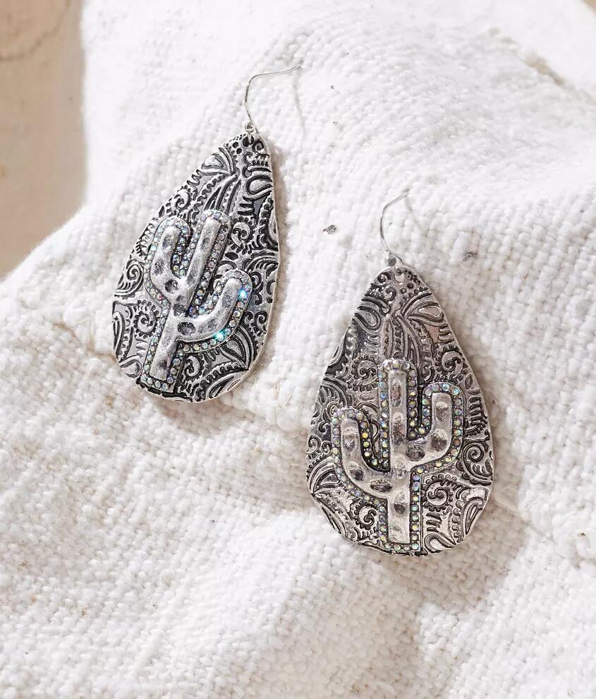 Sterling & Stitch Cactus Drop Earring Cover