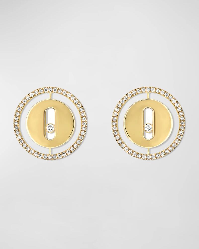 Messika Lucky Move 18K Yellow Gold Diamond Stud Earrings Cover