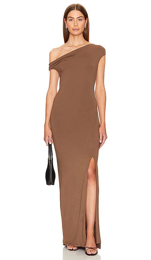 Rue Sophie Arlette Twist Dress in Brown Cover