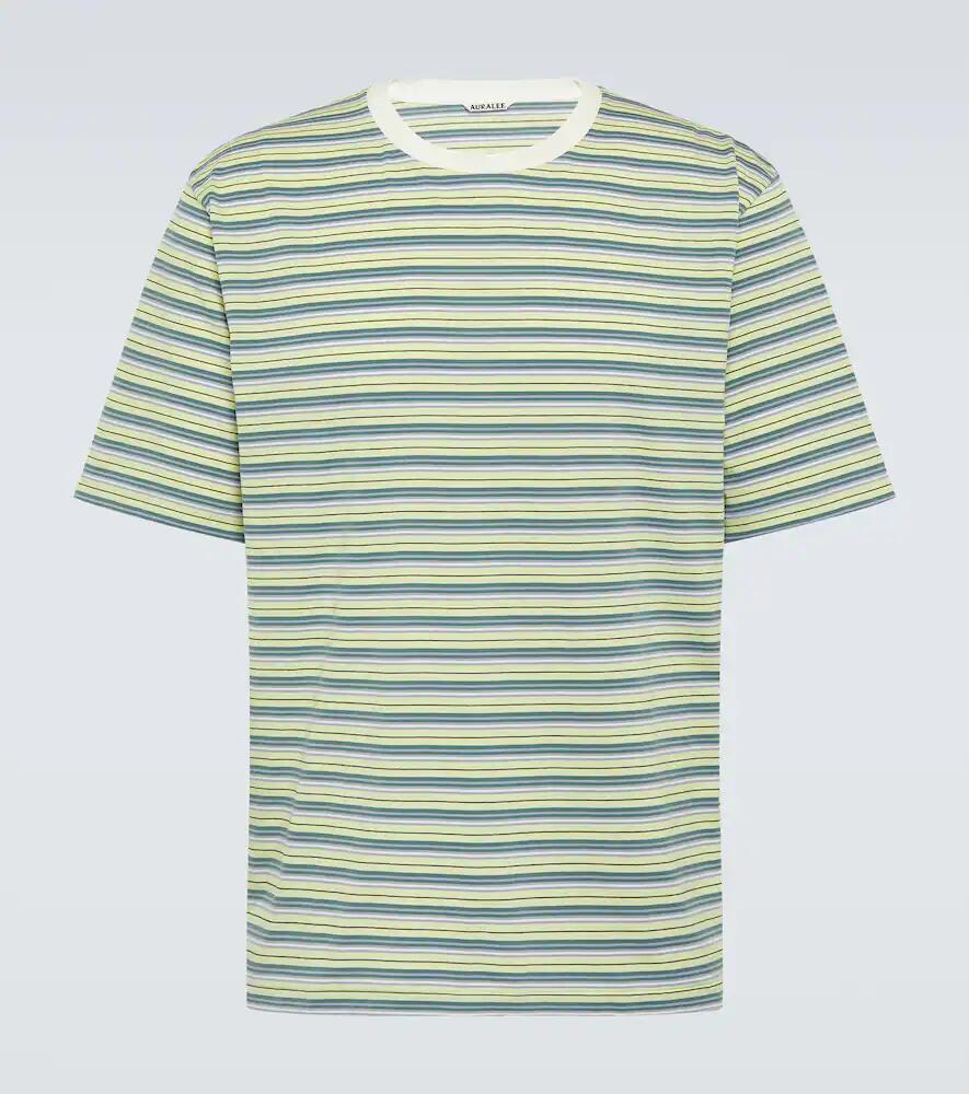 Auralee Striped cotton gauze T-shirt Cover