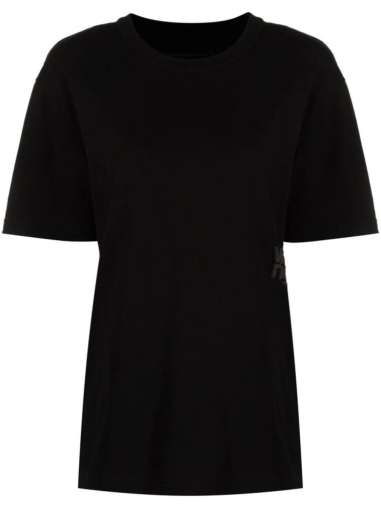 Alexander Wang rubberised logo cotton T-shirt - Black Cover