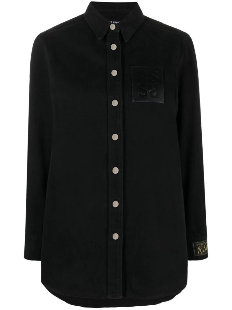 Raf Simons straight fit denim shirt - Black Cover