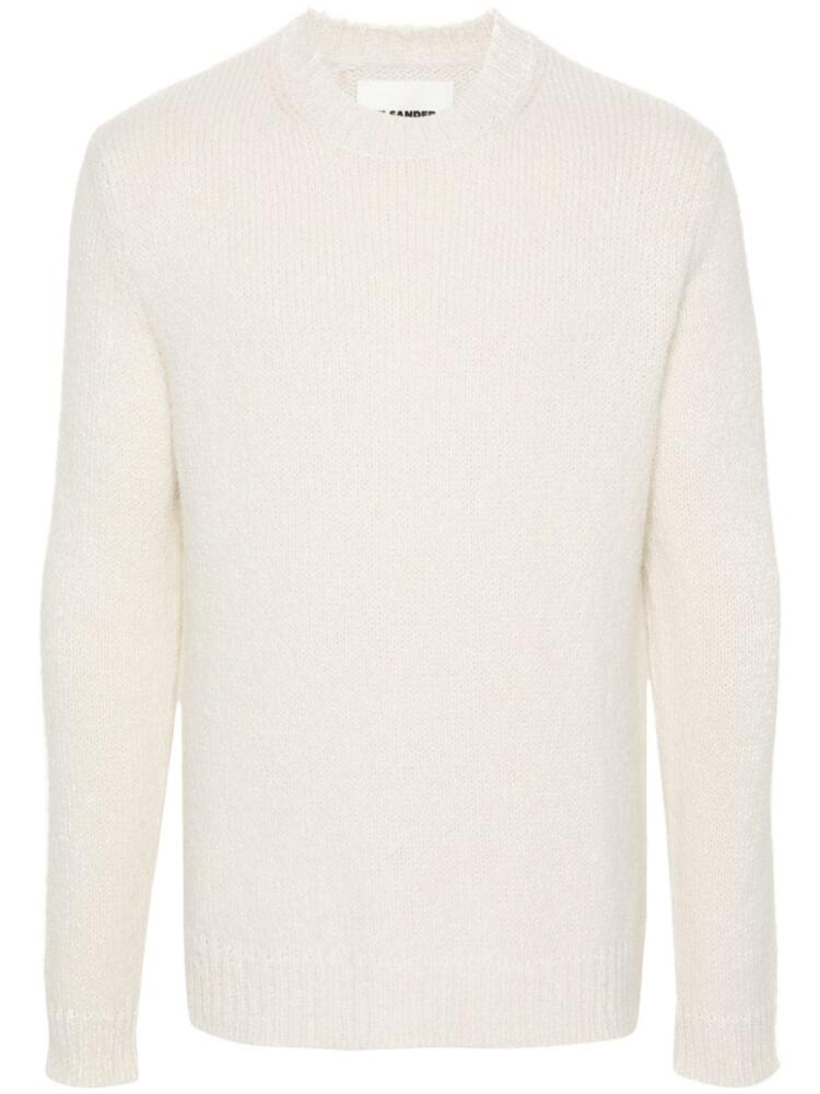 Jil Sander brushed chunky-knit jumper - White Cover