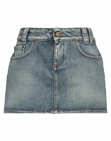 Alessandra Rich Woman Denim skirt Blue Cotton Cover