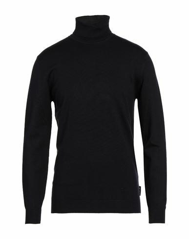 Berna Man Turtleneck Midnight blue Viscose, Nylon Cover