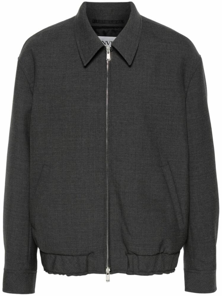 Lanvin zip-up wool jacket - Grey Cover