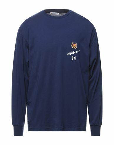 Bel-air Athletics Man T-shirt Midnight blue Cotton Cover