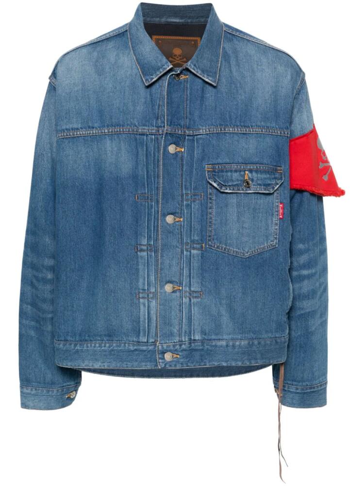 Mastermind Japan logo-embroidered denim jacket - Blue Cover