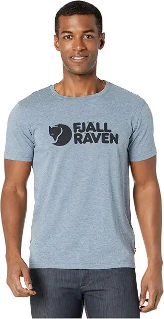 Fjallraven Logo T-Shirt (Uncle Blue/Melange) Men's Clothing Cover