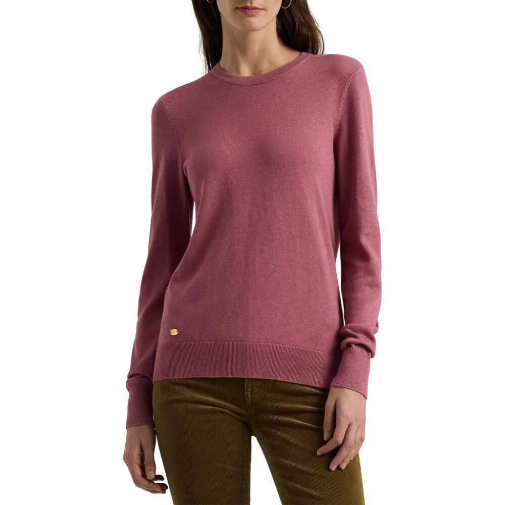 Lauren Ralph Lauren Cotton Blend Sweater in Rose Blush Cover