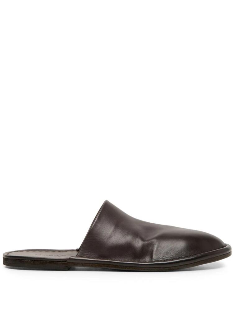 Marsèll Filo leather slippers - Brown Cover