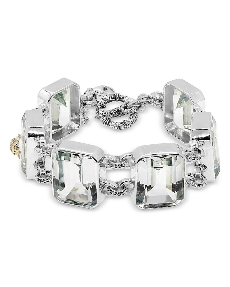 Stephen Dweck Sterling Silver Quartz Bracelet with Diamonds, 0.65 ct. t. w. Cover