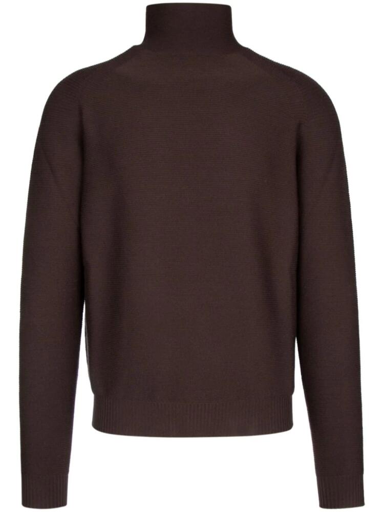 Loro Piana ribbed-knit jumper - Brown Cover