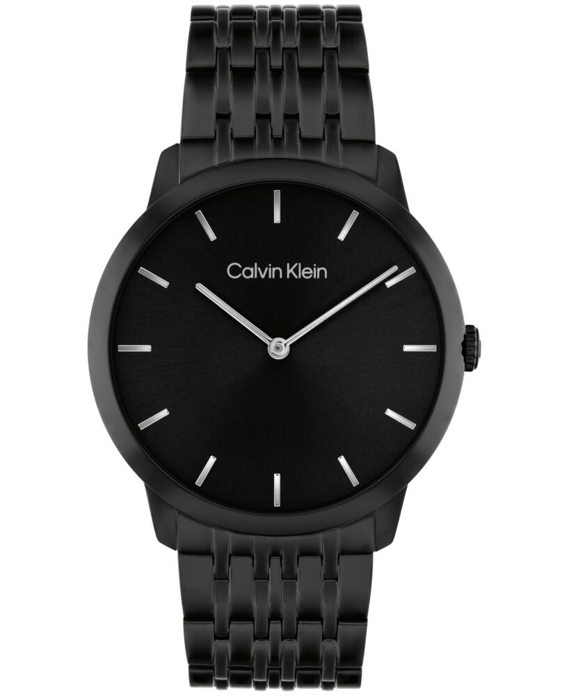 Calvin Klein Men's Intrigue Black Stainless Steel Bracelet Watch 40mm - Black Cover