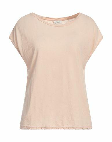 Crossley Woman T-shirt Light pink Cotton, Linen Cover