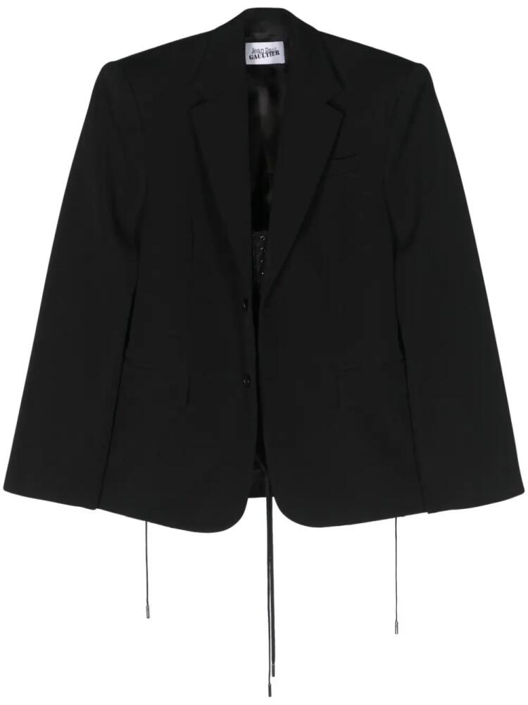 Jean Paul Gaultier single-breasted corset blazer - Black Cover