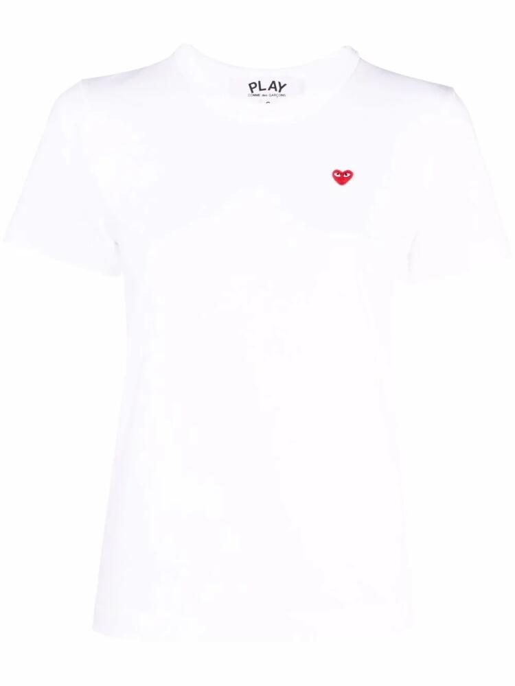 Comme Des Garçons Play logo-patch cotton T-shirt - White Cover