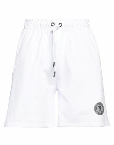 Bikkembergs Man Shorts & Bermuda Shorts White Cotton Cover