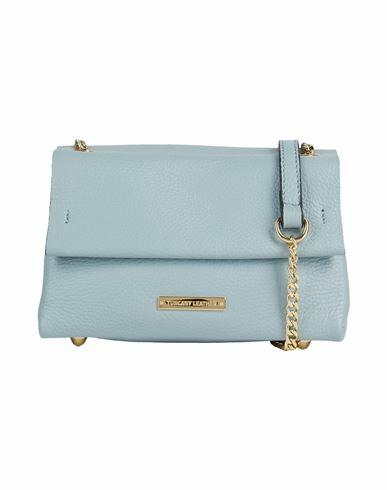 Tuscany Leather Tl Bag Woman Cross-body bag Sky blue Soft Leather Cover