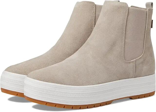 Keds The Platform Chelsea Lug (Taupe Suede) Women's Boots Cover