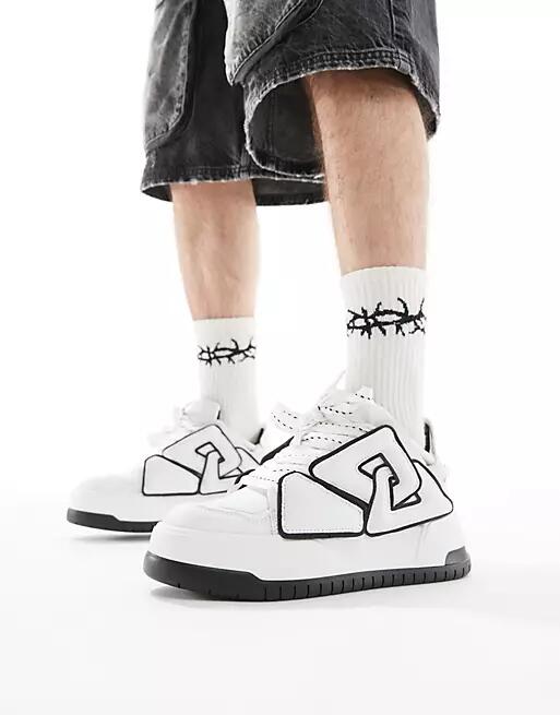 ASOS DESIGN chunky white sneakers Cover