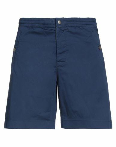 Bikkembergs Man Shorts & Bermuda Shorts Midnight blue Cotton, Elastane, Polyester Cover