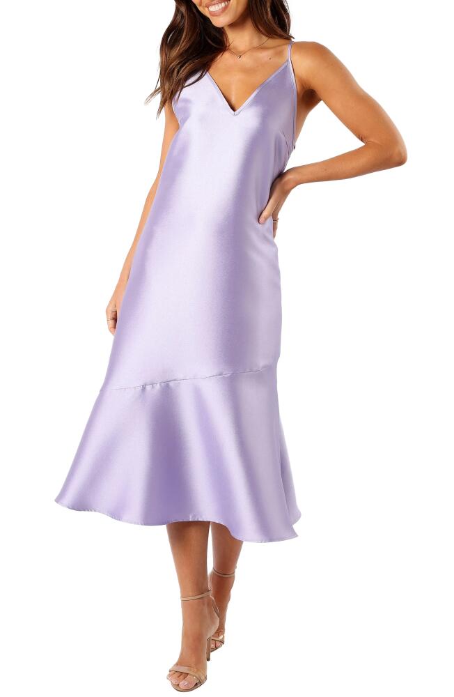 Petal & Pup Novan Satin Cocktail Dress in Lavender Cover