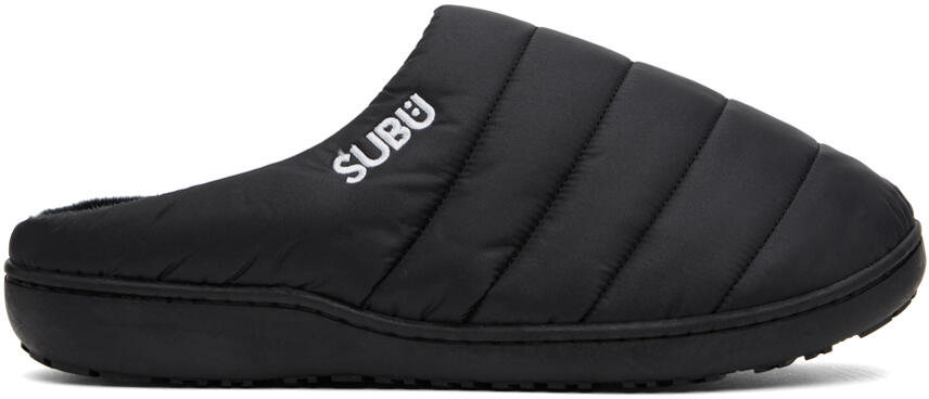 SUBU Black Quilted Slippers Cover