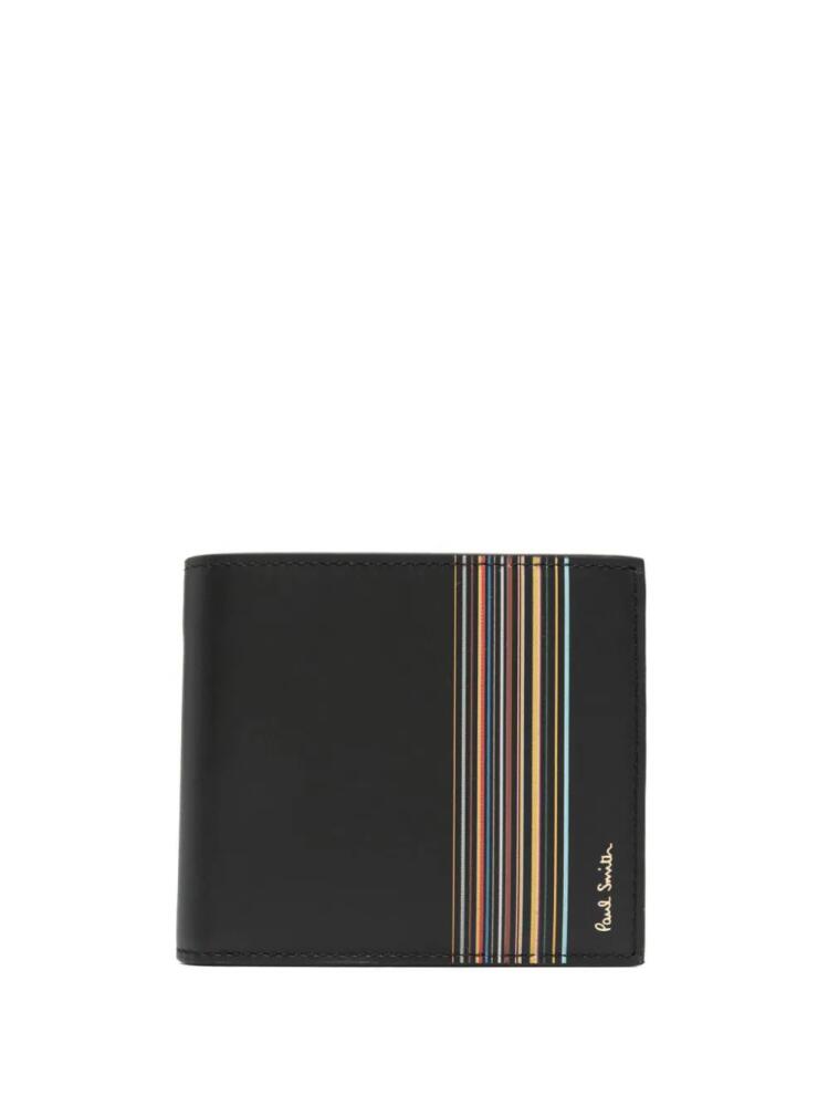 Paul Smith logo-plaque leather wallet - Black Cover