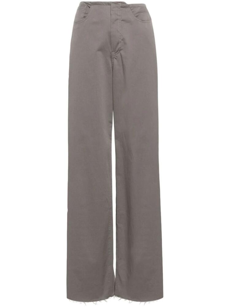 MM6 Maison Margiela distressed wide-leg trousers - Grey Cover