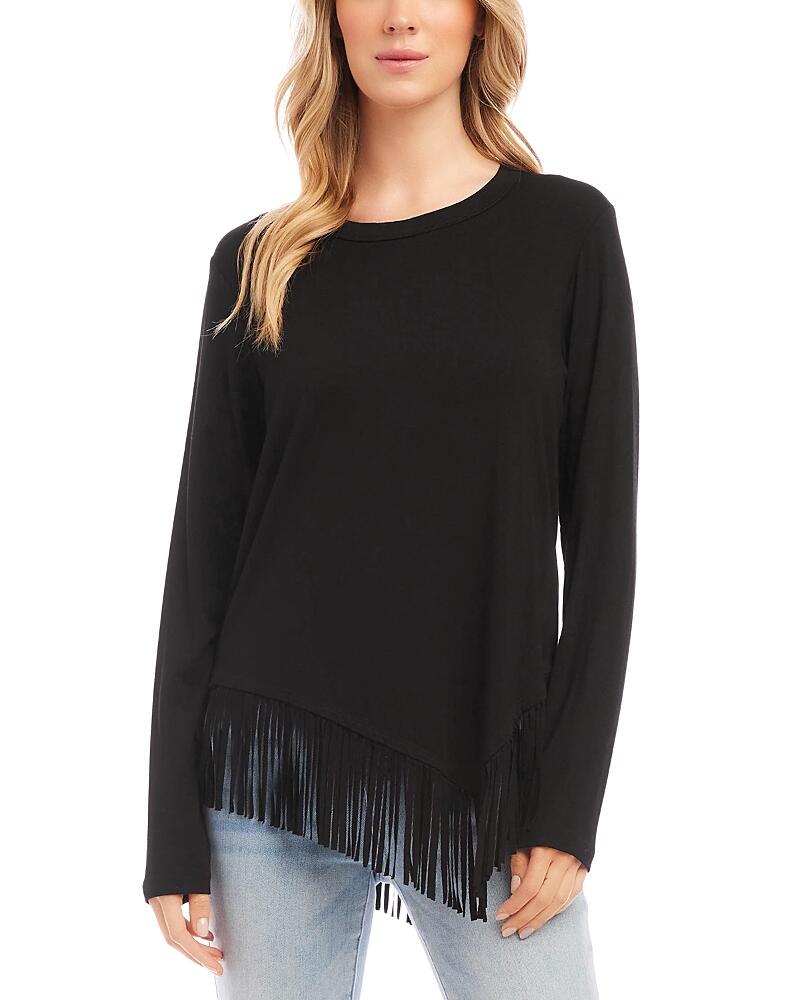 Karen Kane Asymmetric Fringe Top Cover