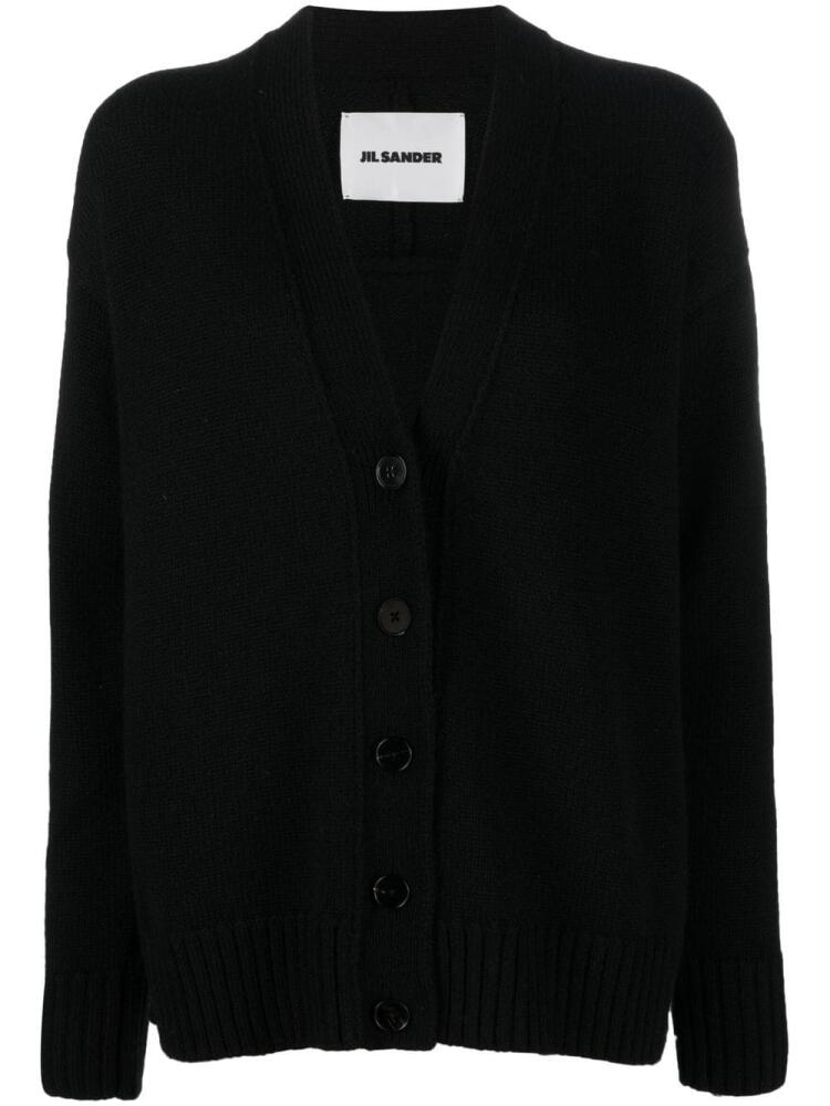 Jil Sander V-neck button-fastening cardigan - Black Cover