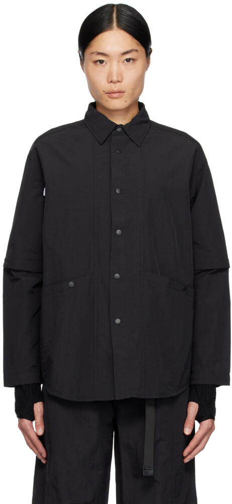 Archival Reinvent Black Layered Shirt Cover