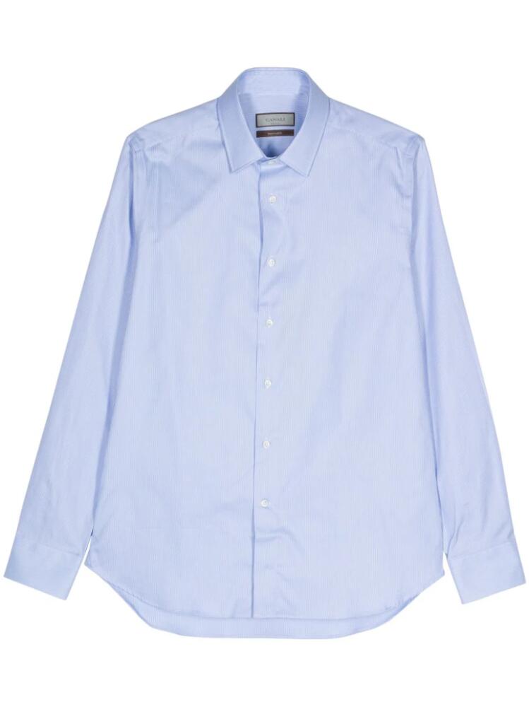 Canali long-sleeve cotton shirt - Blue Cover