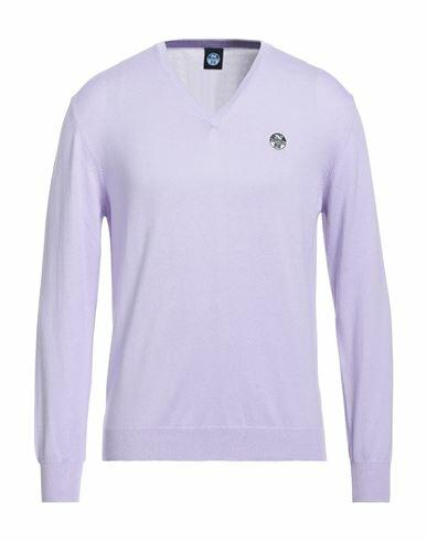 North Sails Man Sweater Lilac Cotton Cover