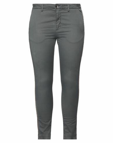 Aglini Woman Pants Grey Cotton, Elastane Cover