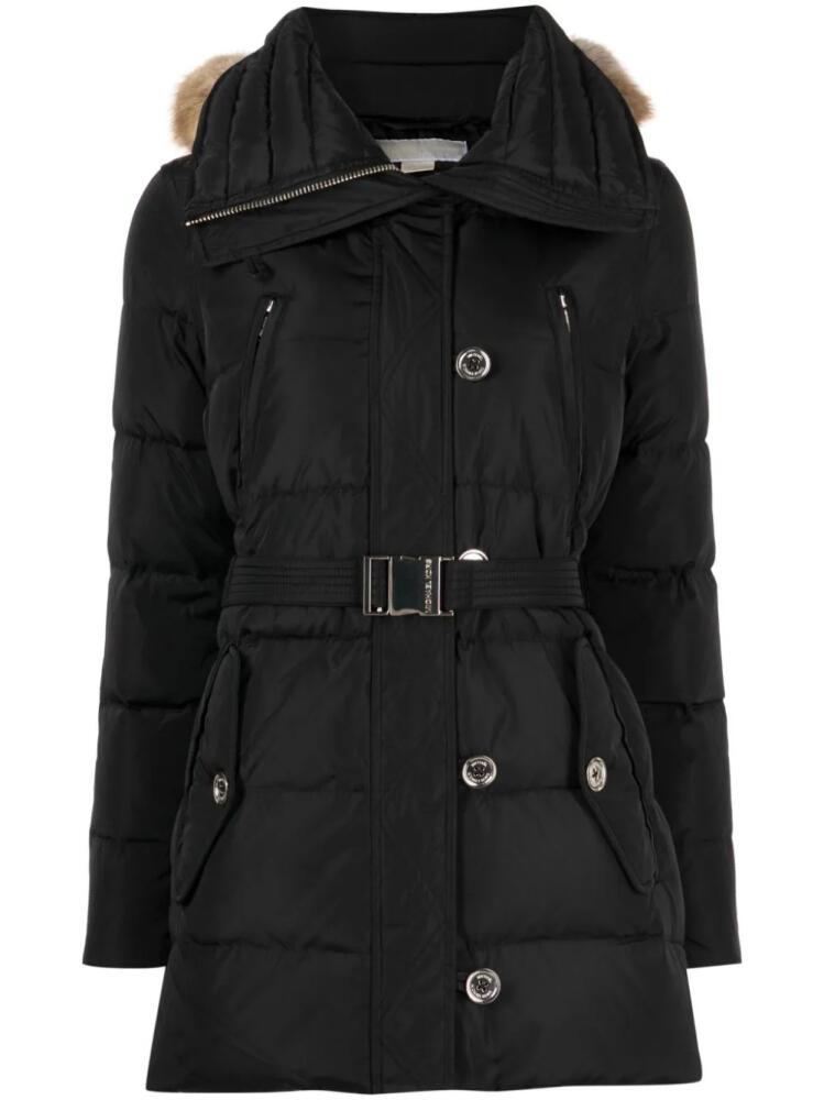 Michael Michael Kors belted puffer coat - Black Cover