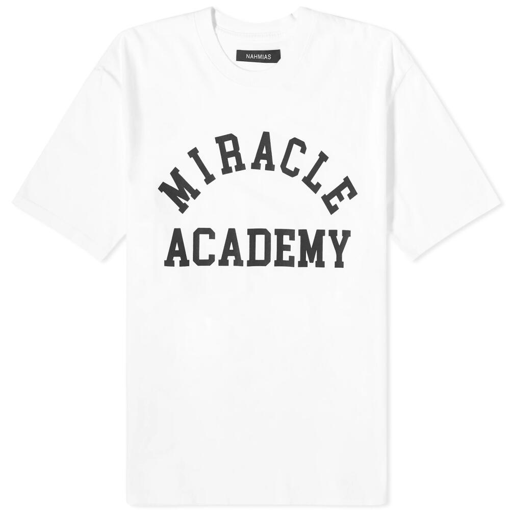 Nahmias Men's Miracle Academy T-Shirt in White Cover