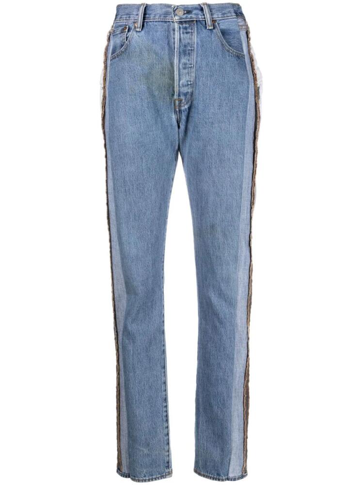 Sami Miro Vintage exposed-seams slim-fit jeans - Blue Cover