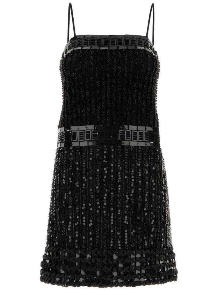 Alberta Ferretti Embellished mini dress - Black Cover