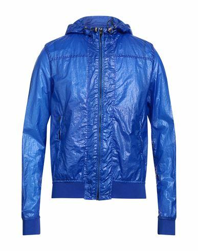 Pmds Premium Mood Denim Superior Man Jacket Bright blue Polyurethane, Polyamide Cover