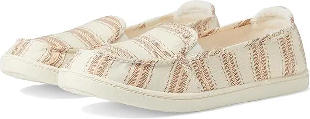 Roxy Minnow VII Slip-On Shoe (Light Brown/White) Women's Shoes Cover