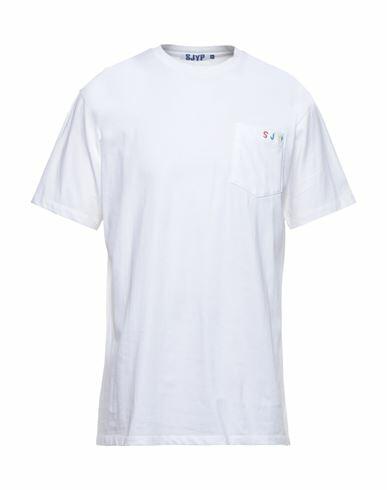 Sjyp Man T-shirt White Cotton Cover