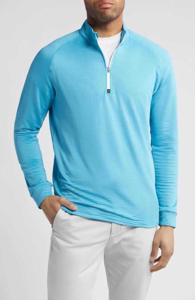 Swannies Lukas Quarter Zip Waffle Golf Pullover in Maui Cover